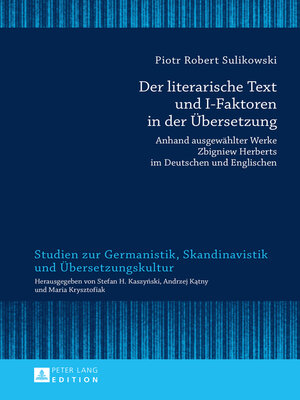 cover image of Der literarische Text und I-Faktoren in der Übersetzung